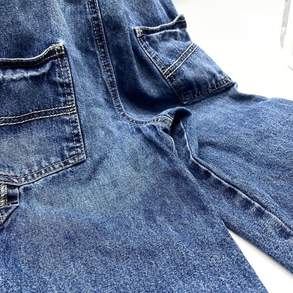 OshKosh B’Gosh Denim Co Blue Toddler Boys Jean Overalls Size 2T - Picture 9 of 10